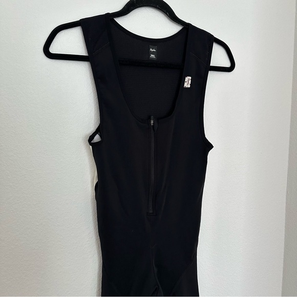 RAPHA One Piece Cycling Jumpsuit Size Small Women’s Black White Front Zipper - Picture 2 of 10